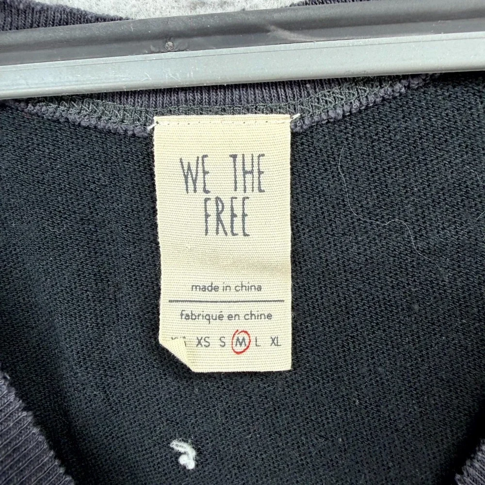 We The Free First Place T Shirt Top Womens M Black #1 Jersey Sports Athletic Y2K - Picture 6 of 8